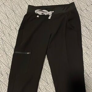 Zamora high rise scrub pants XXS black